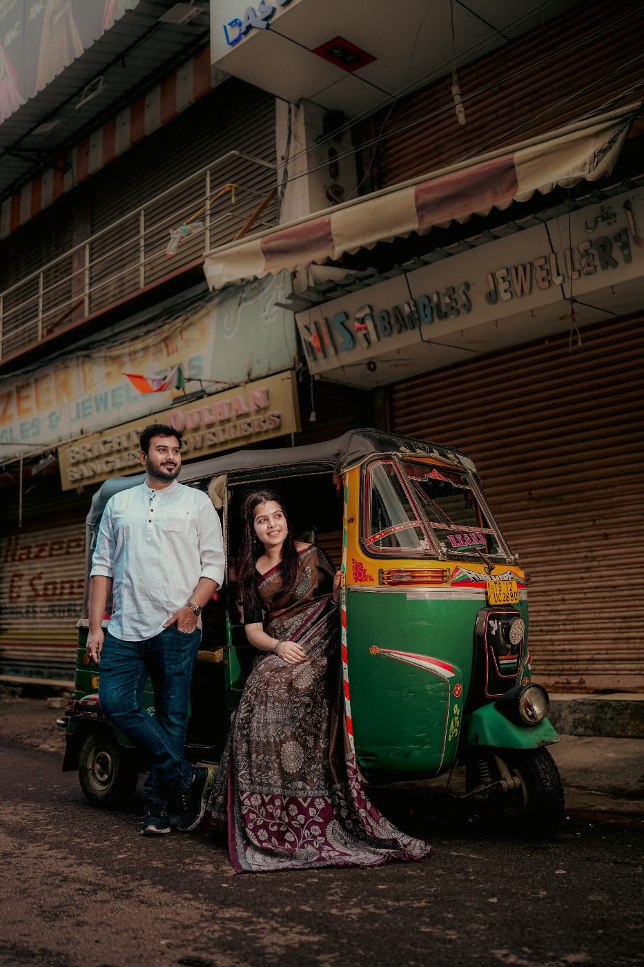 Wedding couple portrait